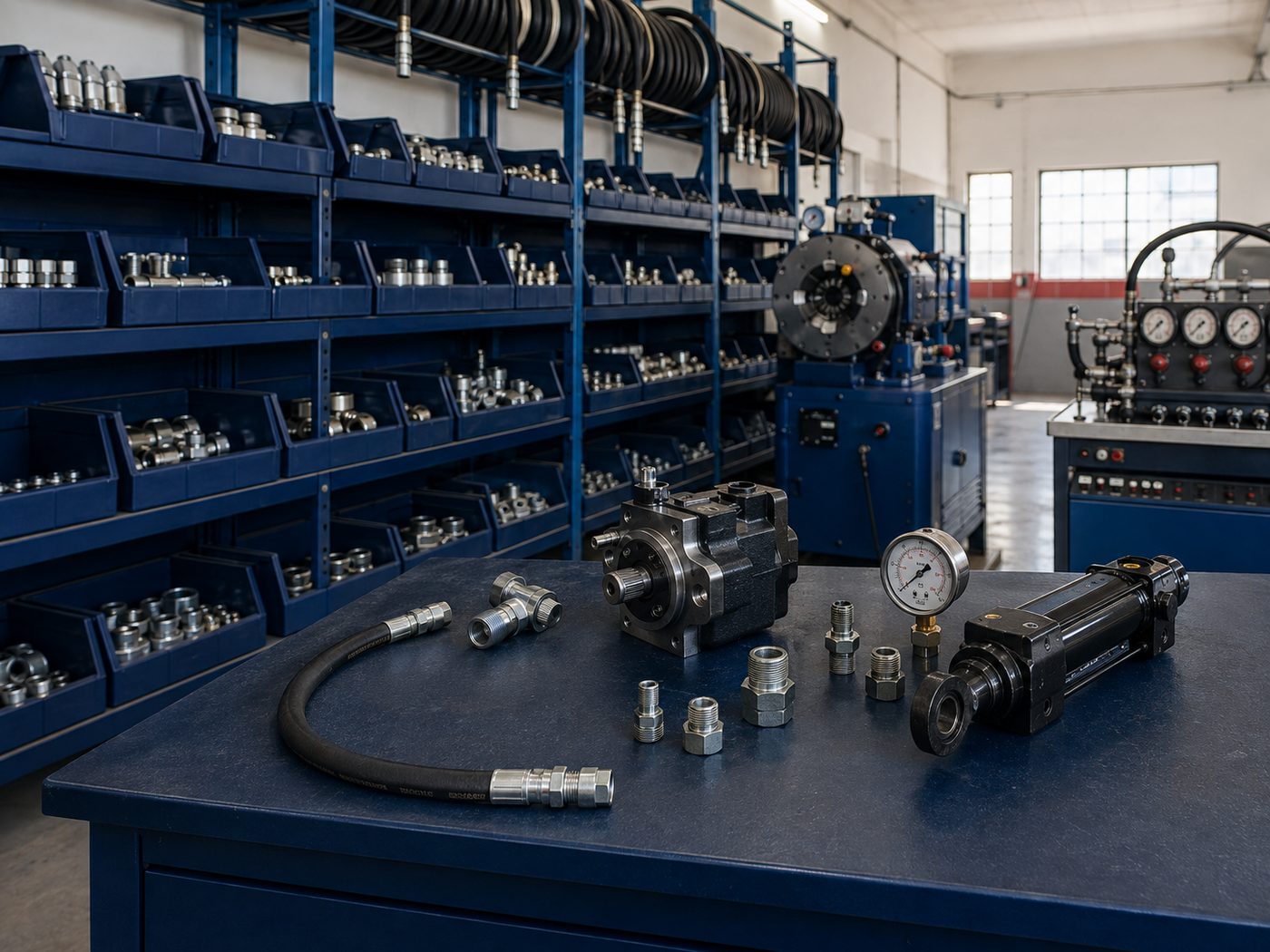 Le magasin de composants Tubflex : des centaines de références de raccords étiquetées